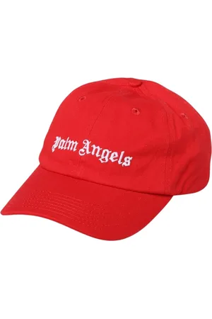 Palm Angels Tilbehør, Herre, Rød, ONE SIZE, Uld, Stilfuld Kasket