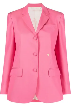 Palm Angels Jakke, Dame, Lyserød, 2XS, Uld, Miami Blazer