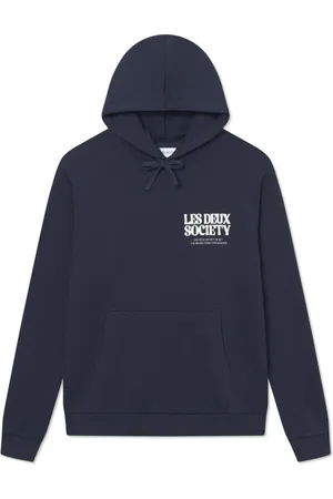 Les Deux Sweathshirts & Hoodies, Herre, Blå, XS, Bomuld, Society Cotton Hættetrøje