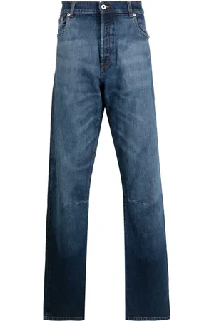 Heron Preston Jeans, Herre, Blå, W33, Bomuld, Straight Jeans