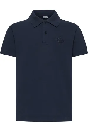 Burberry Top, Herre, Blå, L, Bomuld, EkD Logo Broderi Bomulds Polo Shirt