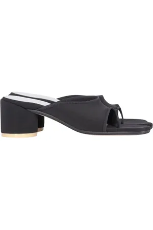 Maison Margiela Sko, Dame, Sort, 39 EU, Polyester, Sort Sandal Lavet i Italien