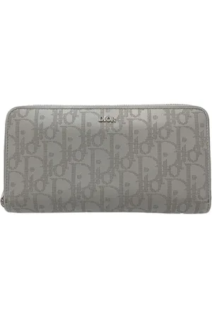 Dior Pre-owned, Dame, Grå, ONE SIZE, Tyl, Pre-owned Laeder punge