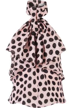 Nina Ricci Top, Dame, Flerfarvet, M, Flowing Top Med Sløjfe