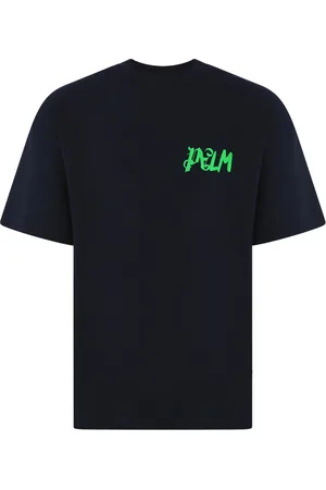 Palm Angels Top, Herre, Blå, S, Bomuld, I Am Lost Tee