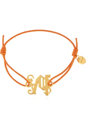 Palm Angels Tilbehør, Dame, , ONE SIZE, Uld, Justerbart armbånd med logo-formet applikation