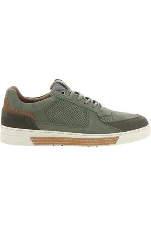 Bullboxer Sko, Herre, Grøn, 47 EU, Herre Khaki Lave Cup Sneakers