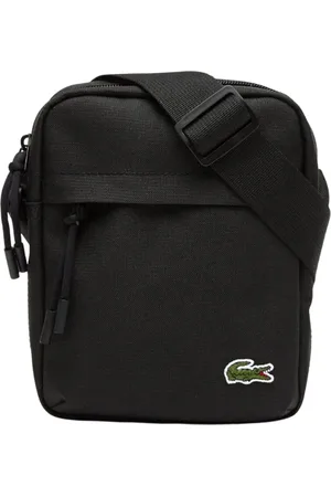 Lacoste Taske, Herre, Sort, ONE SIZE, Polyester, Basic Croco Noir Crossbody Taske