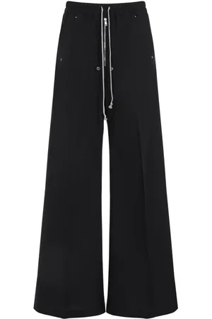 Moncler Bukser, Dame, Sort, L, Bomuld, Sorte Bukser Moderne Mode Stil