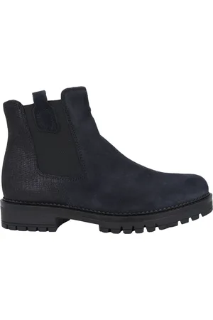 Gabor Sko, Dame, Blå, 35 1/2 EU, Suede, Chelsea Støvler med Bred Pasform