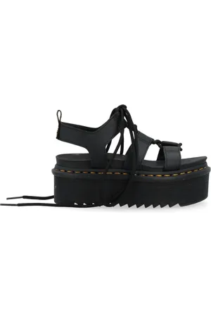 Dr. Martens Sko, Dame, Sort, 41 EU, Læder, Nartilla XL Athena Flat Sandaler