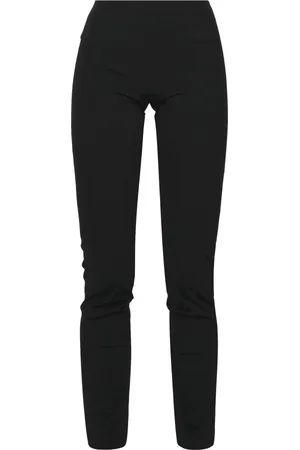 LIVIANA CONTI Bukser, Dame, Sort, L, Ankel-lange tekniske leggings med overlock-syninger
