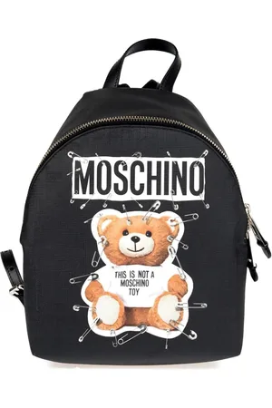 Moschino Taske, Dame, Sort, ONE SIZE, Uld, Safety Pin Teddy Rygsæk Sort