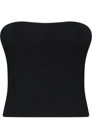 Brunello Cucinelli Top, Dame, Sort, M, Bomuld, stretch jersey bandeau top
