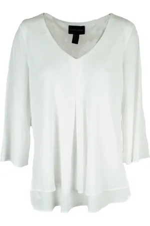 Frank Lyman Bluser & Skjorter, Dame, Hvid, XL, Uld, Off Bluse