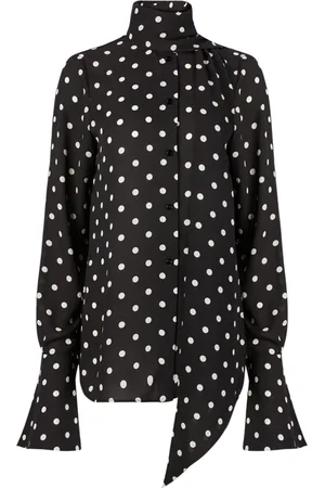 Nina Ricci Bluser & Skjorter, Dame, Sort, 2XS, Uld, -Bow Skjorte
