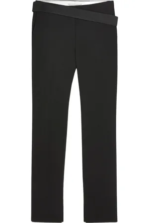 Stella McCartney Bukser, Dame, Sort, L, Satin, Twill Skræddersyede Aftenbukser