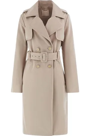 Guess Frakke, Dame, , XS, Polyester, Sartorial Trenchcoat med Bælte