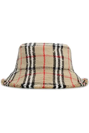 Burberry Tilbehør, Dame, , S, Bomuld, Frayed Hem Bucket Hat