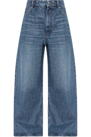 Sportmax Jeans, Dame, Blå, W26, Bomuld, Højtaljede jeans