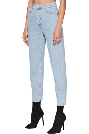 Calvin Klein Jeans, Dame, Blå, W30, Uld, Straight Jeans