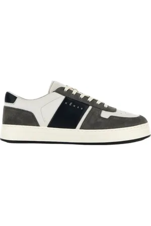 Hogan Sko, Herre, Sort, 41 EU, Læder, Retro-inspirerede H-Tv Sneakers