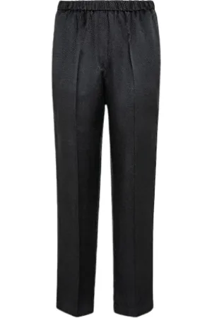 FORTE FORTE Bukser, Dame, Sort, XL, Uld, Straight Bukser