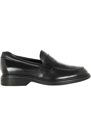 Hogan Sko, Herre, Sort, 43 EU, Læder, Sorte Loafers