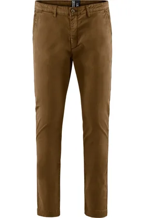 Bomboogie Bukser, Herre, Brun, W36, Bomuld, Slim Fit Chino Bukser