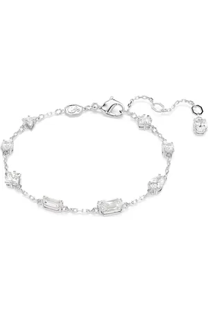 Swarovski Tilbehør, Dame, Grå, ONE SIZE, Armbånd hvid rhodiumbelagt
