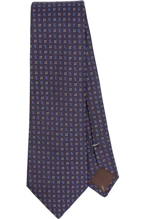CANALI Tilbehør, Herre, Blå, ONE SIZE, Luksuriøst Silkeslips