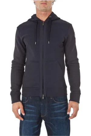 Emporio Armani Sweathshirts & Hoodies, Herre, Blå, L, Bomuld, Hoodies