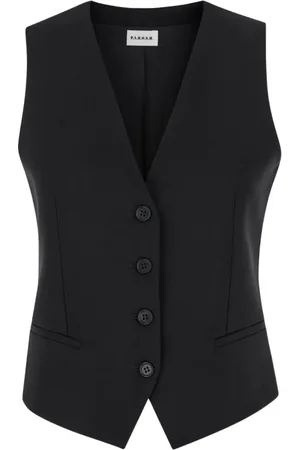 P.A.R.O.S.H. Jakke, Dame, Sort, L, V-Neck Ærmeløs Jakke