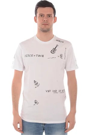 D.A. Daniele Alessandrini Top, Herre, Hvid, L, Bomuld, Manifesto Sweatshirt