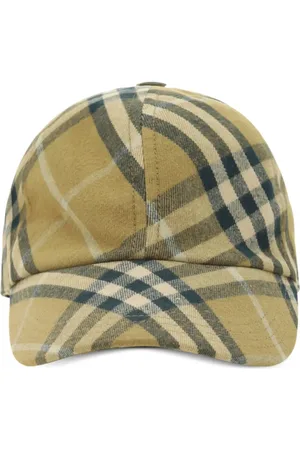 Burberry Tilbehør, Herre, , M, Bomuld, Tjek Baseball Cap Camp Hat Logo