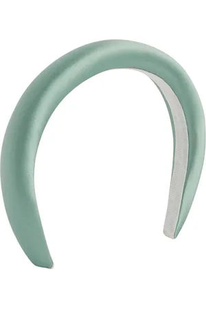 Nina Ricci Tilbehør, Dame, Grøn, ONE SIZE, Satin, Voluminøs Satin Hårbøjle