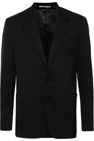 Palm Angels Jakke, Herre, Sort, S, Uld, Monogram Blazer