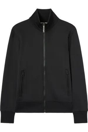 Palm Angels Jakke, Dame, Sort, M, Curved Logo Track Jacket