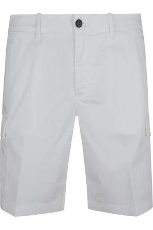ELEVENTY Shorts, Herre, Hvid, W38, Bomuld, Hvide Bermuda Shorts