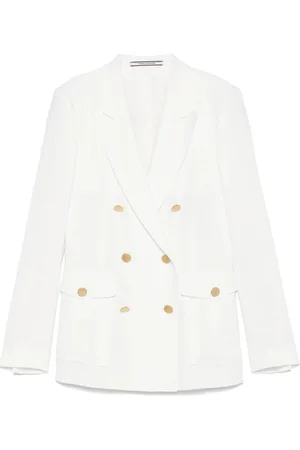 TAGLIATORE Jakke, Dame, Hvid, XS, Uld, Double-Breasted Blazer