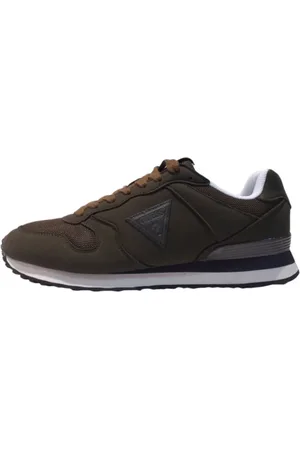 Guess Sko, Herre, Grøn, 43 EU, Nylon, Khaki Basketball Sneakers