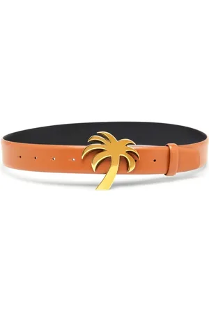 Palm Angels Tilbehør, Herre, Brun, 95 CM, Uld, Palm Buckle Bælte