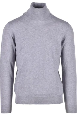 KANGRA CASHMERE Strik, Herre, Grå, 3XL, Uld, Uldstrik Trøje
