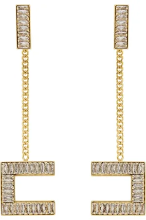 Elisabetta Franchi Tilbehør, Dame, Gul, ONE SIZE, Uld, Øreringe