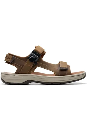 Clarks Sko, Herre, Brun, 40 EU, Læder, Saltway Trail Sandal