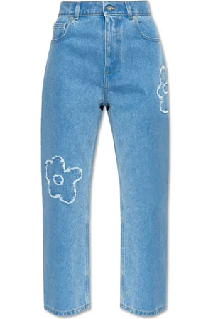 Marni Jeans, Dame, Blå, S, Bomuld, Cropped Leg