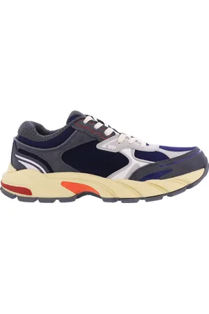 Heron Preston Sko, Herre, Blå, 42 EU, Suede, Block Stepper Suede Sneakers