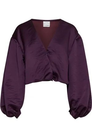 FORTE FORTE Bluser & Skjorter, Dame, Lilla, M, Polyester, Bolero Bluse