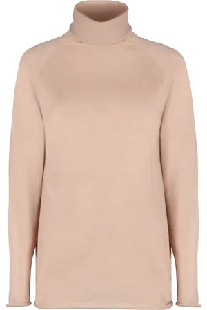 Kiton Strik, Dame, Lyserød, XS, Cashmere, Silk Cashmere Turtleneck Sweater