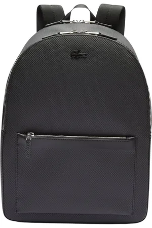 Lacoste Taske, unisex, Sort, ONE SIZE, Læder, Pique læder golf-inspireret rygsæk